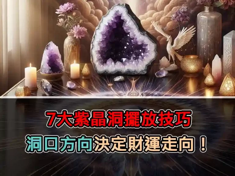 7大紫晶洞擺放技巧：洞口方向決定財運走向！