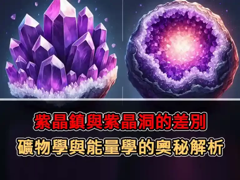 紫晶鎮與紫晶洞的差別：礦物學與能量學的奧秘解析