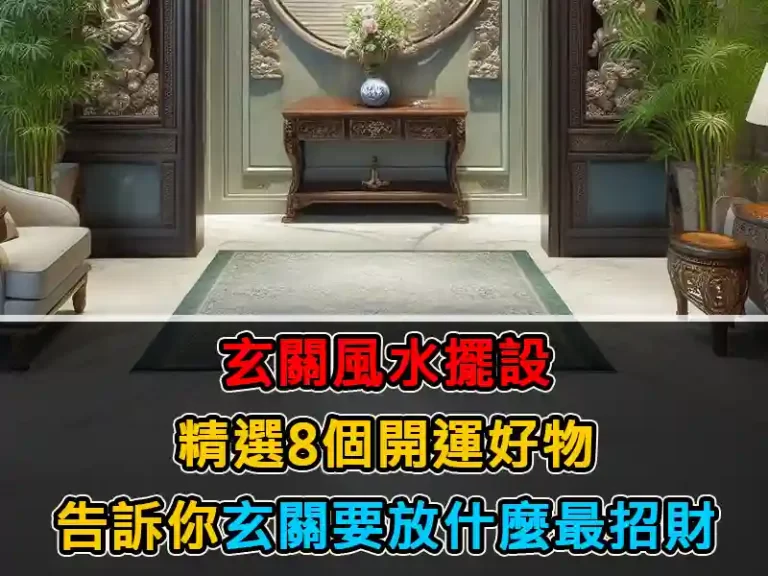 玄關風水擺設：精選8個開運好物，告訴你玄關要放什麼最招財