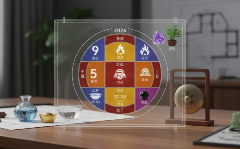 2026年九宮飛星圖與大利方位示意圖